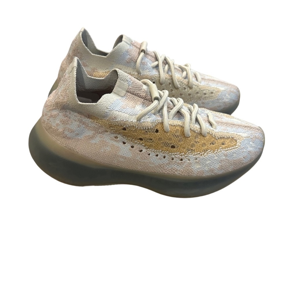 Yeezy Boost 350 V2 Sneakers in Cream and Gold (New Never Worn with Box)